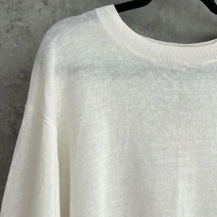Arcaa Cream Long Sleeve Sweater - Size S