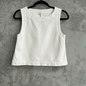 Assembly Label White Jean Crop - Size 6