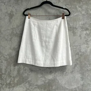 Assembly Label White Mini Skirt - Size 8