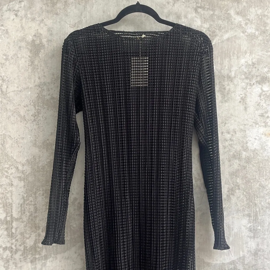 Black Textured Dress Size 10/12
