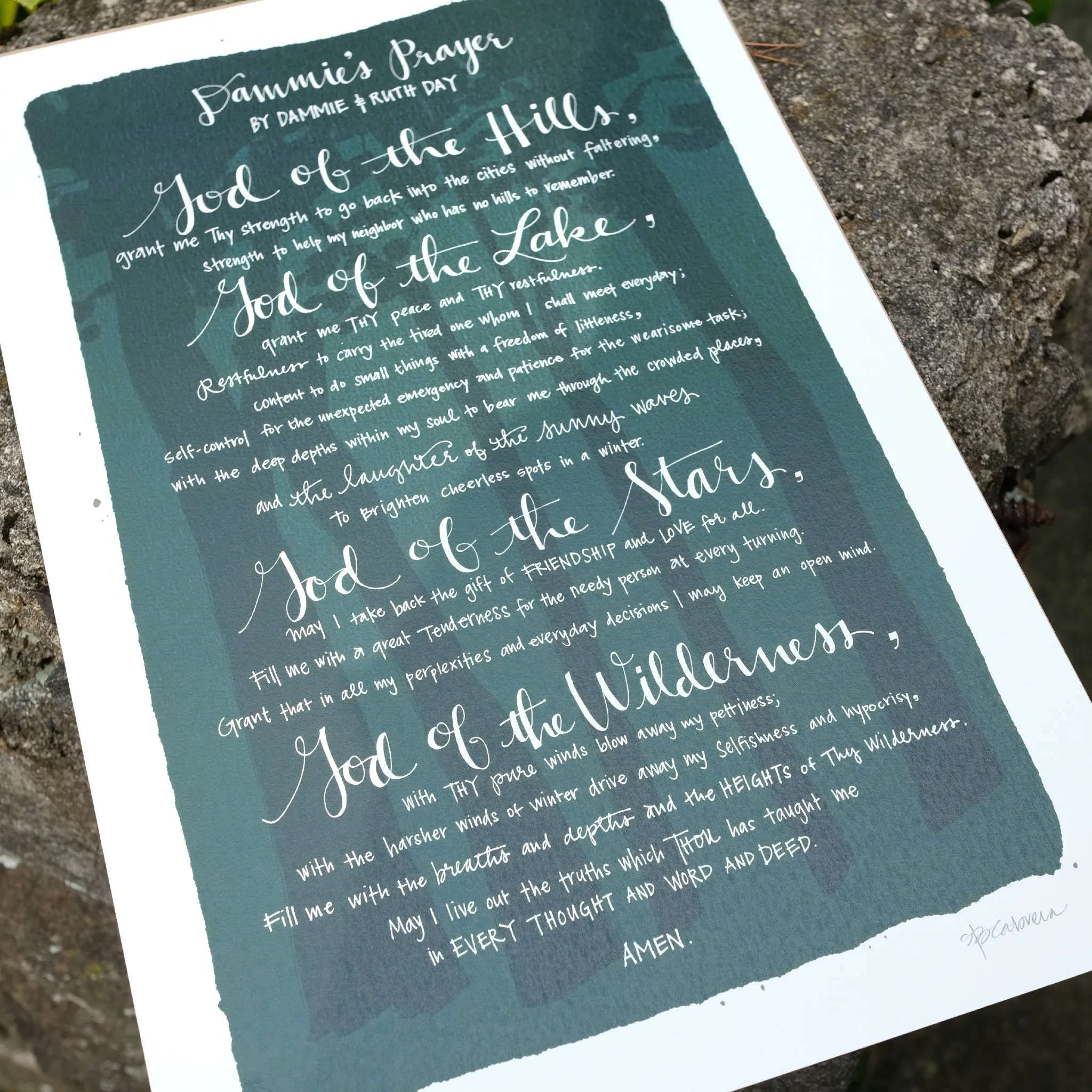 Dammie's Prayer Poster