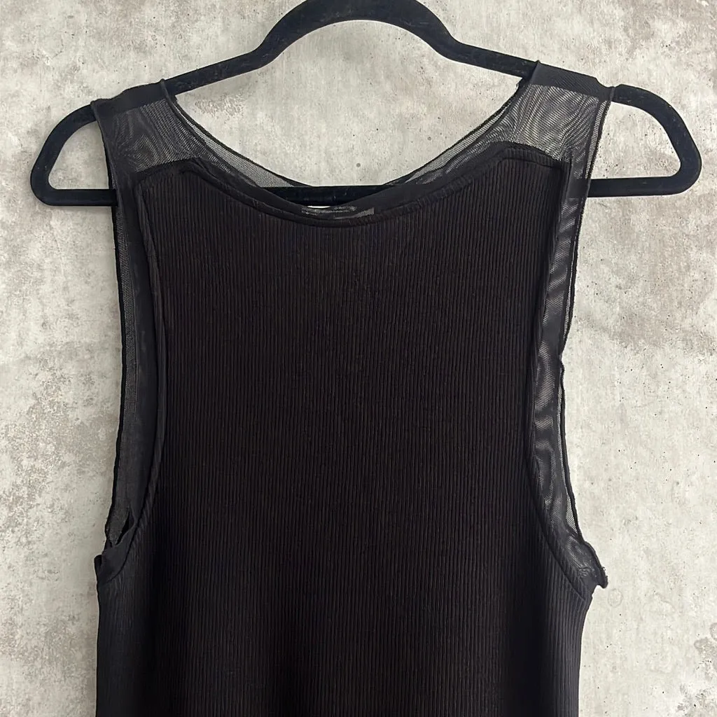 DISSH LINA BLACK BOAT NECK MIDI DRESS -Size M