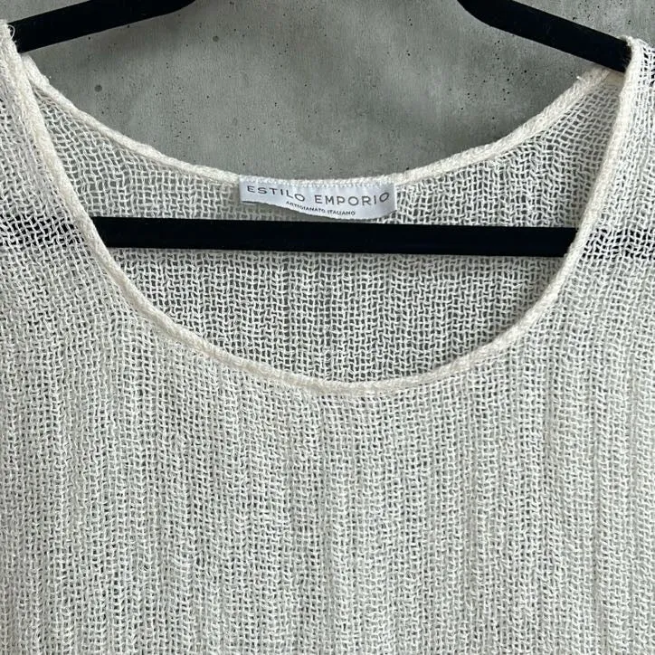 Estilo Emporio Long Knit Top - Size S/M