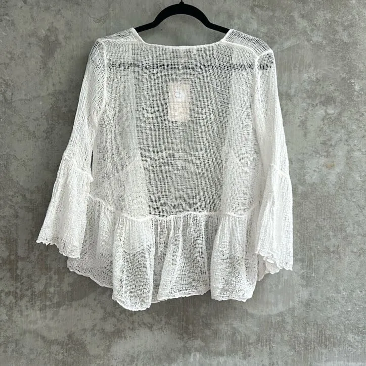 Estilo Emporio White Cardigan - Size S