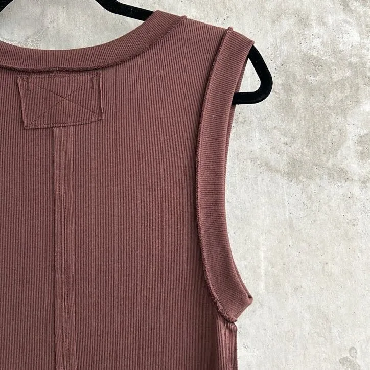 Free People Brown Tank Top - Size L