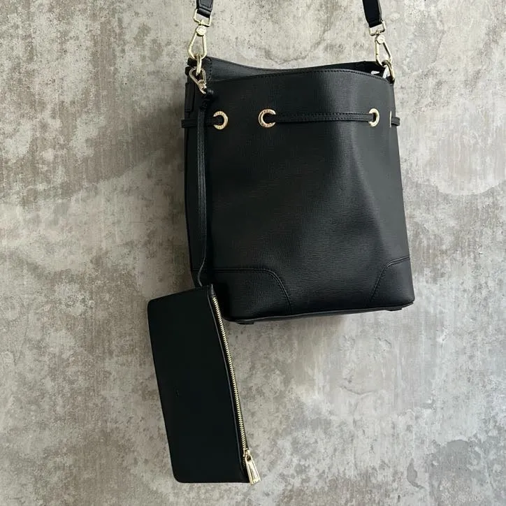 Furla Saffiano Leather Bucket Bag