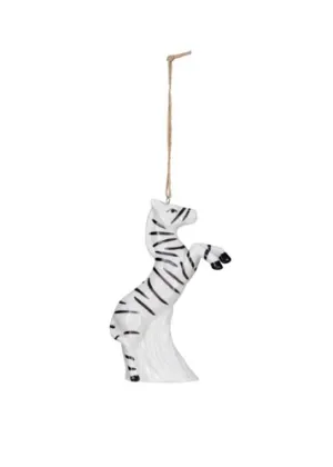 Hand Painted Stoneware Animal - Zebra