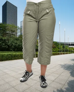 Ladies Olive Capri Pants