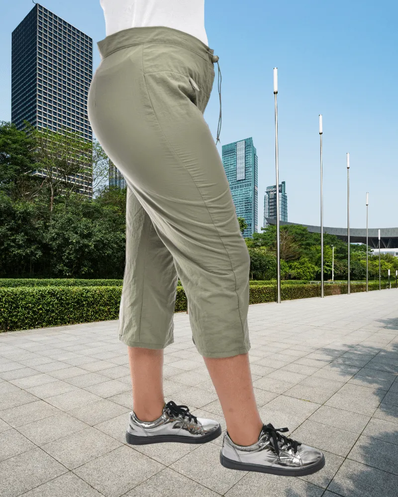 Ladies Olive Capri Pants