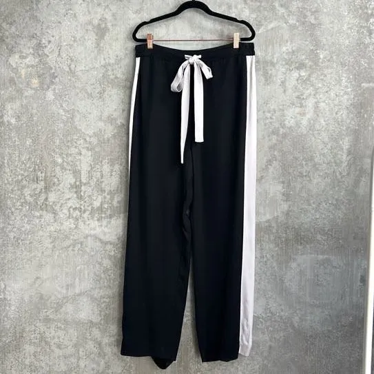 Lee Mathews Grey and Black Track Pants - Size 4