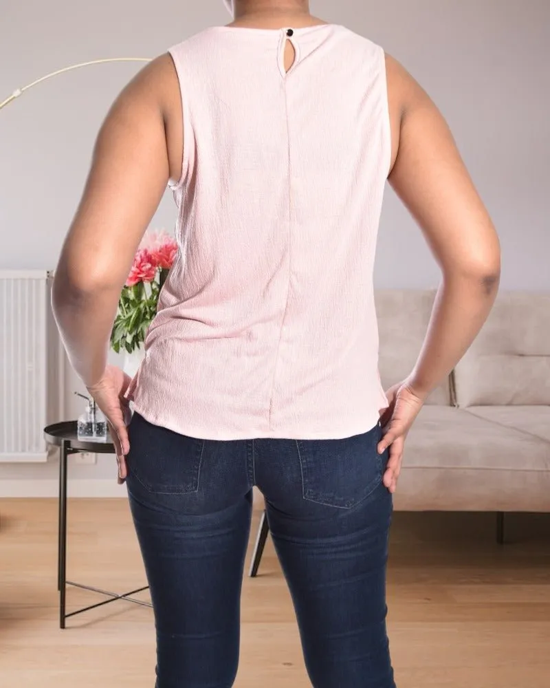 Light Pink Sleeveless Top