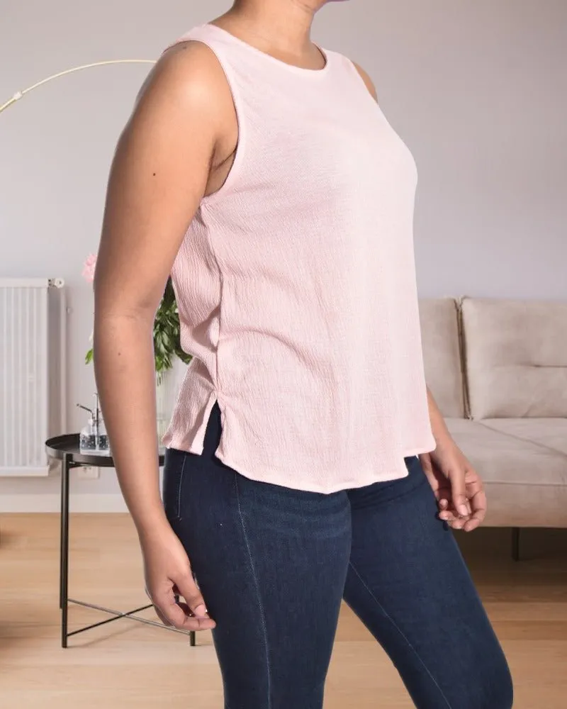Light Pink Sleeveless Top