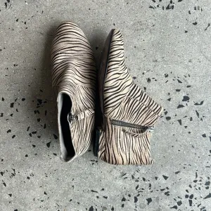 Reiss 1971 Zebra Print Boots - Size 38