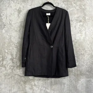 Rowie Black Linen Blazer - Size XS