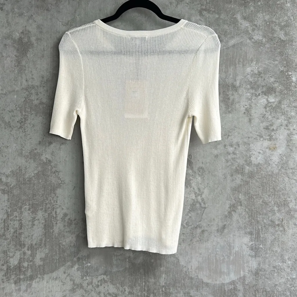 Rowie Sheer White Top - Size XL
