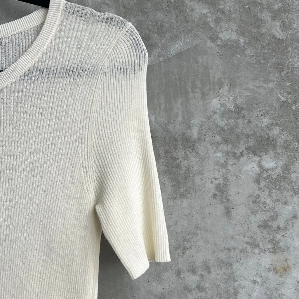 Rowie Sheer White Top - Size XL