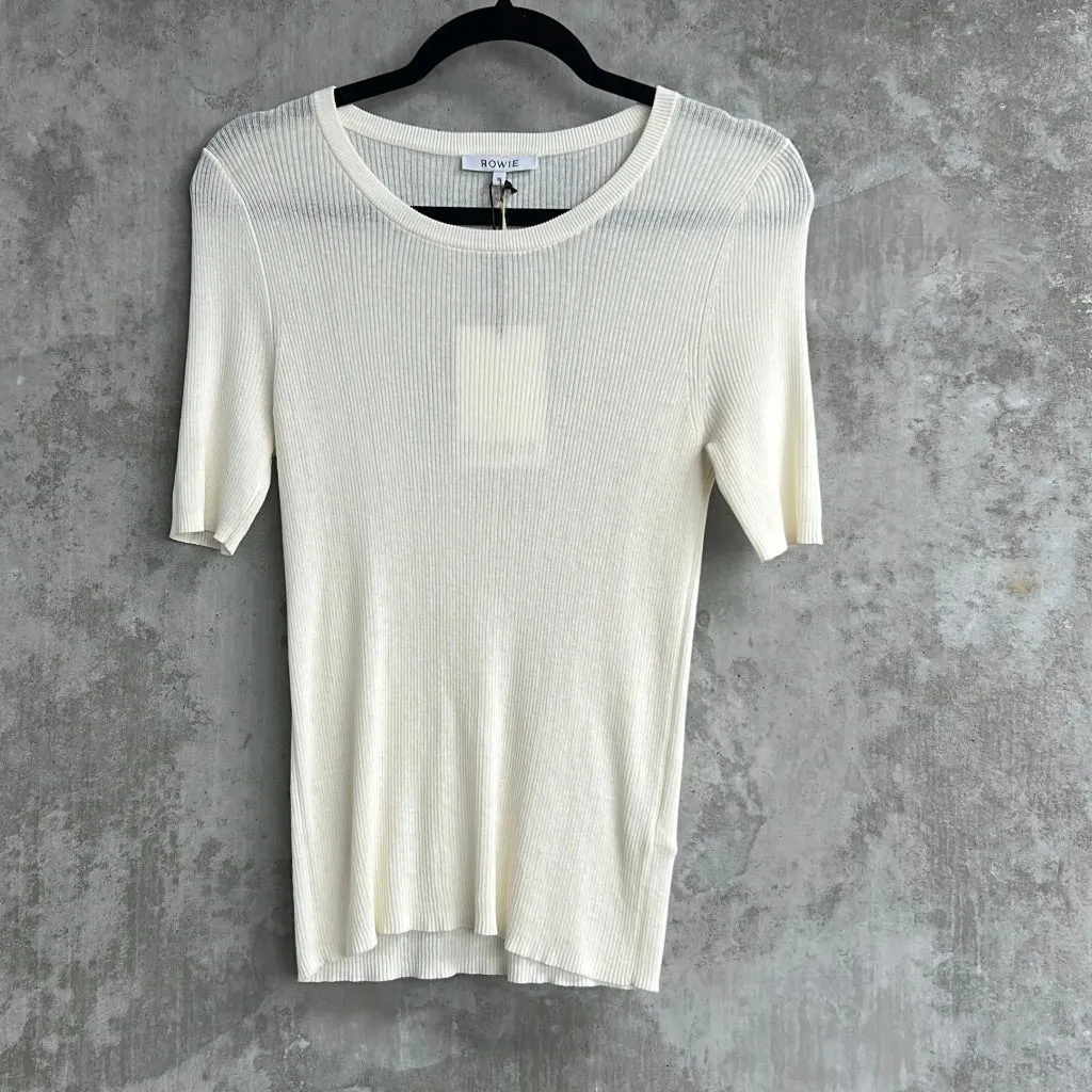 Rowie Sheer White Top - Size XL