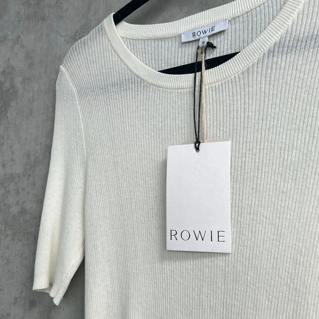 Rowie Sheer White Top - Size XL