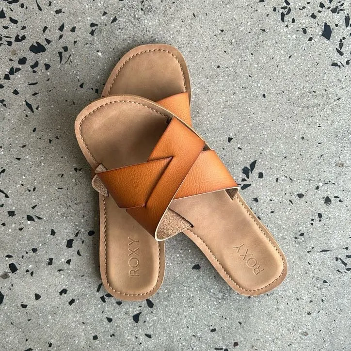 Roxy Tan Sandals - Size 38
