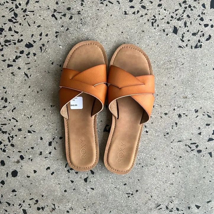 Roxy Tan Sandals - Size 38