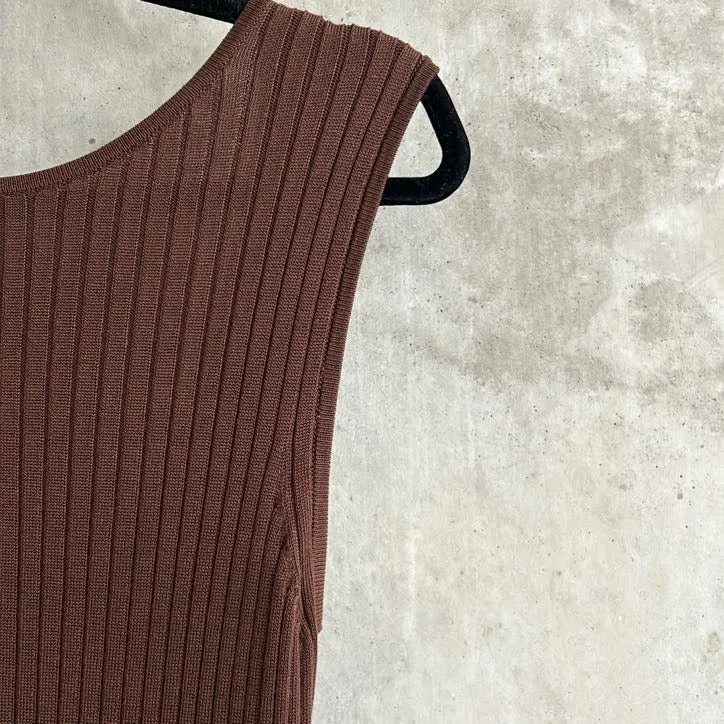 St. Agni Chocolate Brown Mini Dress - Size S