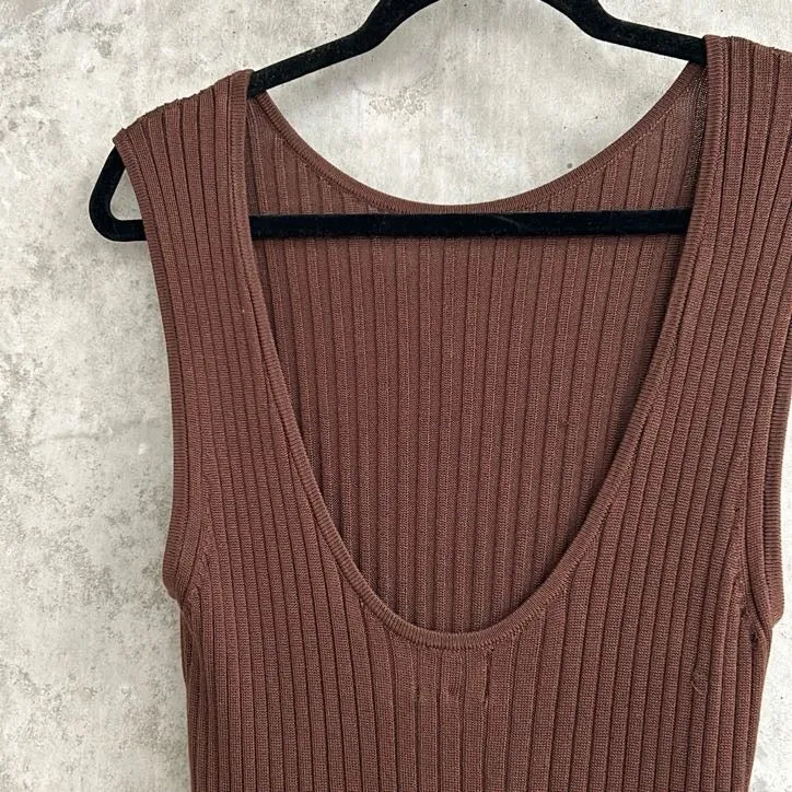 St. Agni Chocolate Brown Mini Dress - Size S