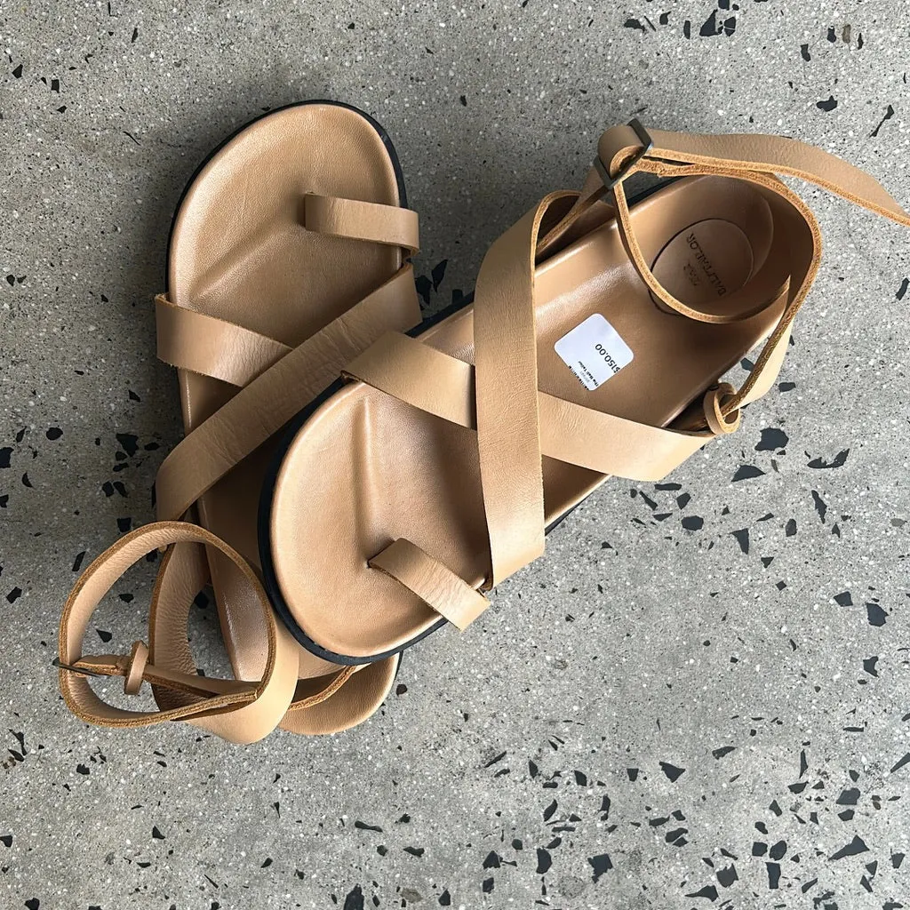 The Bali Tailor Leni Tan Sandal - Size 41