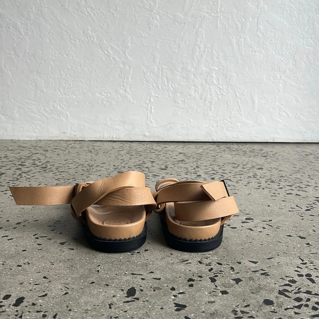 The Bali Tailor Leni Tan Sandal - Size 41