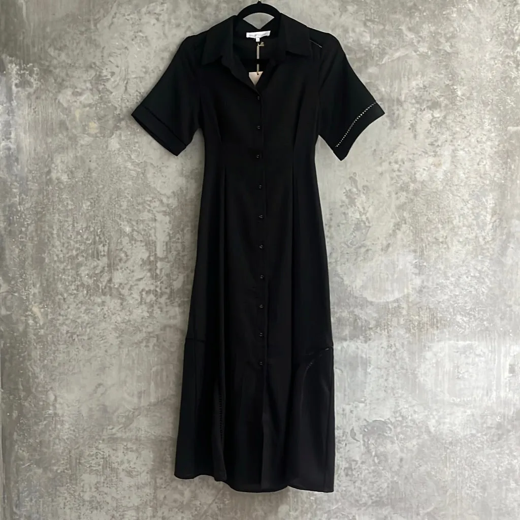 White Closet Black Midi Dress -Size 8