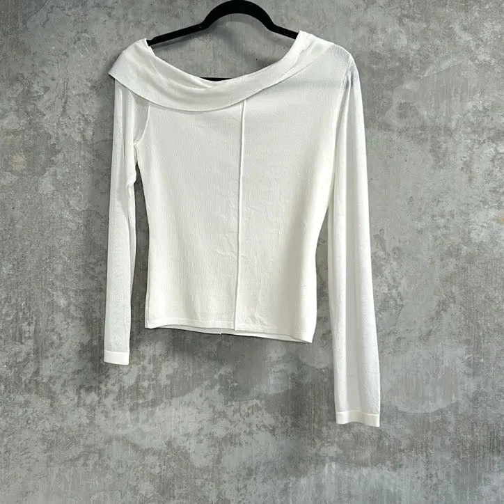 White Closet Off Shoulder Blouse - Size L