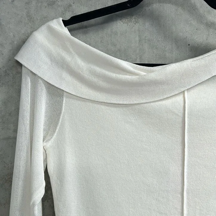 White Closet Off Shoulder Blouse - Size L