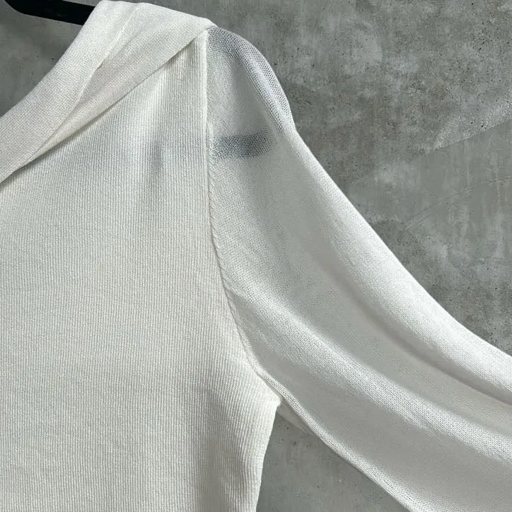 White Closet Off Shoulder Blouse - Size L