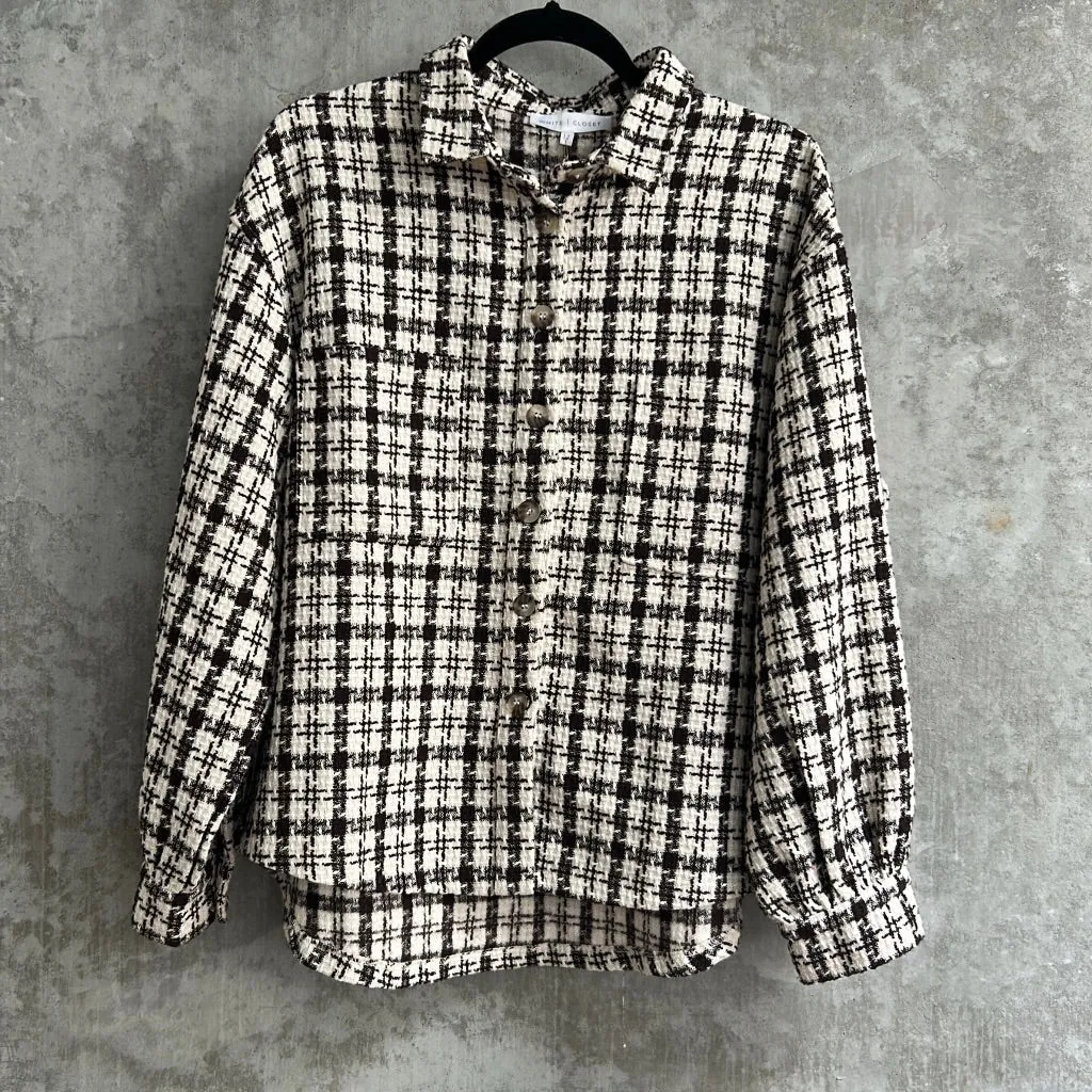 White Closet  Tweed Jacket - Size M