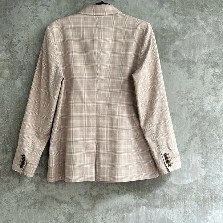 Witchery Gingham Blazer - Size 12