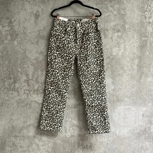 Zara Leopard Print Jeans -Size 38