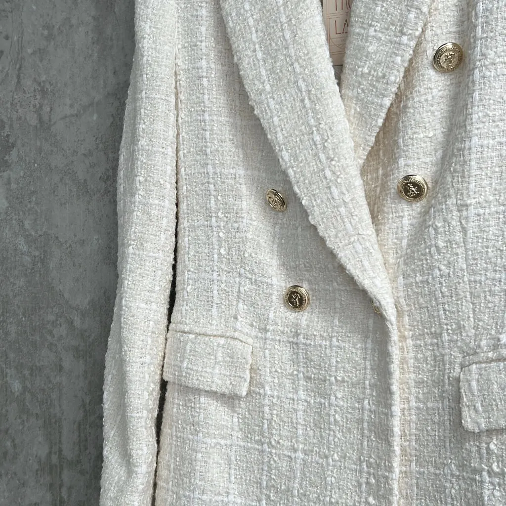 Zara White Blazer - Size M