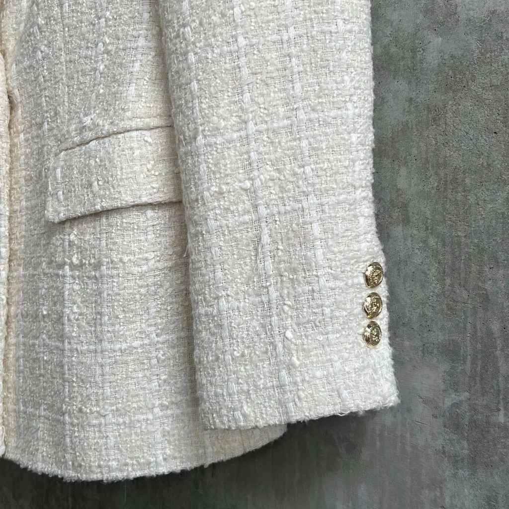 Zara White Blazer - Size M
